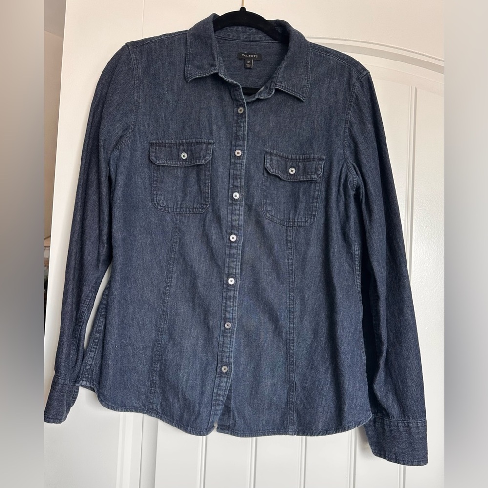 Talbots Indigo Denim Shirt